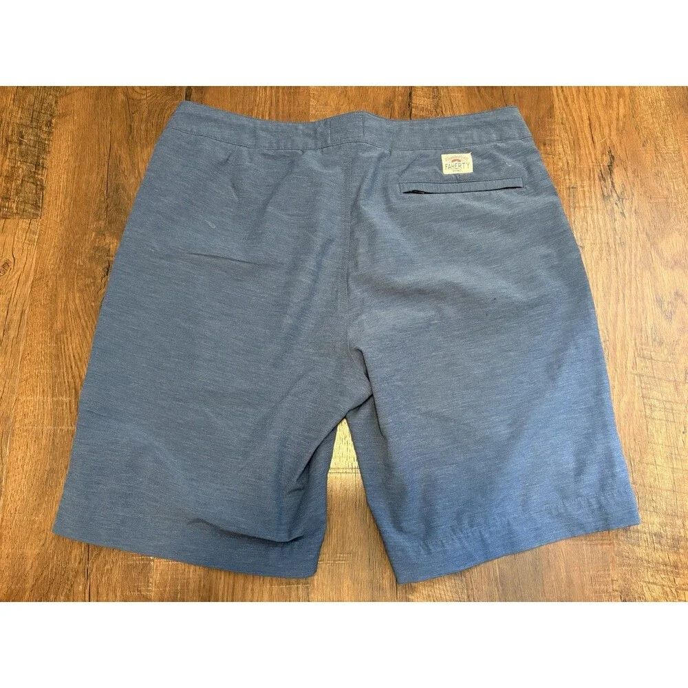 Faherty All Day Shorts 9” Navy Size 33